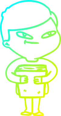 Bir insan tarafından çizilen çizgi film karakteri çizimi.