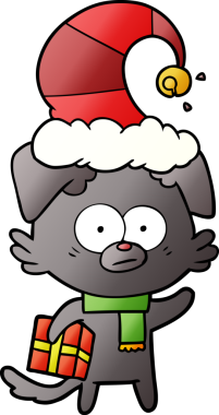 Bir insan tarafından çizilmiş sinirli köpek çizgi filmi.