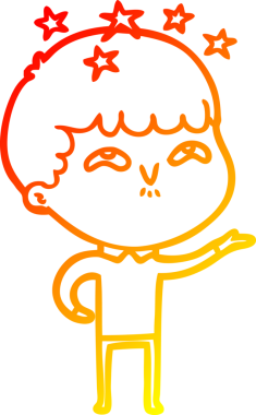 İnsan tarafından çizilmiş bir çizgi film karakteri.