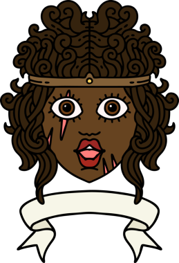 Retro Dövme Tarzı İnsan Barbar Karakteri