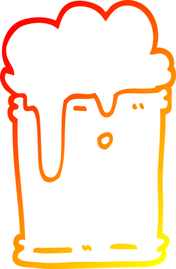 Bir insan tarafından çizilmiş bir çizgi filmin sıcak çizgi çizimi.