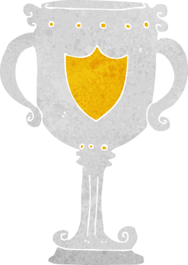 Bir insan tarafından çizilmiş karikatür kupası