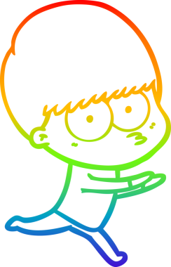 gökkuşağı gradyan çizgisi bir insan tarafından çizilmiş sinirli bir çizgi çocuk çizimi