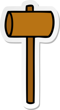 Bir insan tarafından çizilmiş bir sopanın el çizimi karikatürü.