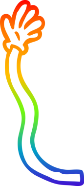 gökkuşağı gradyan çizimi bir insan tarafından çizilmiş eski el hareketlerinin çizimi