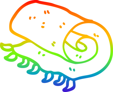 Bir insan tarafından sarılmış bir karikatürün çizgi çizimi