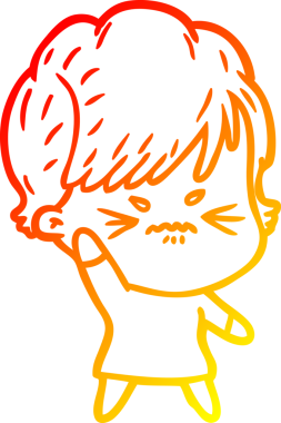 Bir insan tarafından çizilmiş karikatür çizimi.