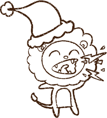 Bir insan tarafından çizilen Kükreyen Aslan Kömürü