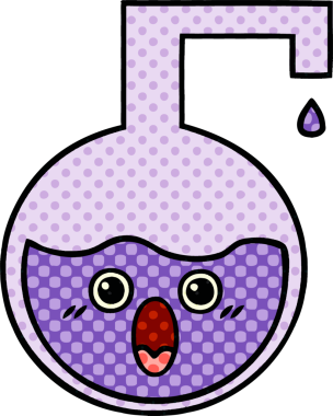 Bir insan tarafından çizilmiş bir bilim deneyinin çizgi romanı.