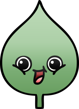 Bir insan tarafından çizilmiş dışavurumsal yaprağın gölgelenmiş çizimi