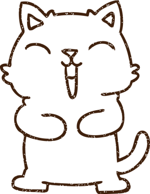 Sevimli Kedi Kömürü Bir insan tarafından çizilmiş