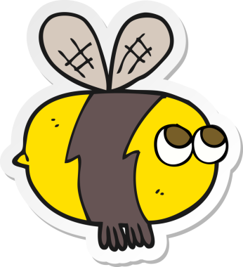 Bir insan tarafından çizilmiş çizgi film etiketi.