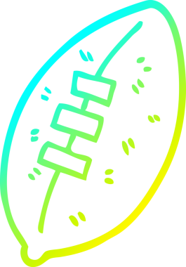 Bir insan tarafından çizilmiş soğuk gradyan çizgi çizimi.