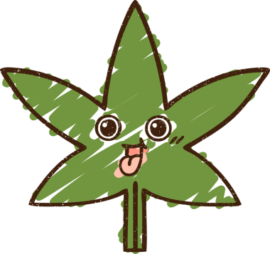 Bir insan tarafından çizilmiş Kenevir Yaprağı Tebeşiri