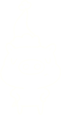 Bir insan tarafından çizilmiş neşeli domuz tebeşiri.