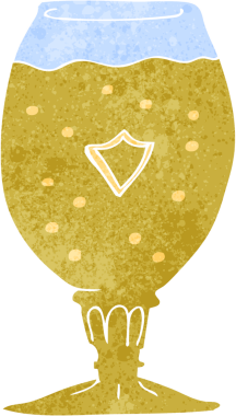 bir insan tarafından çizilmiş çizgi film birası