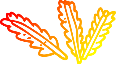 Bir insan tarafından çizilmiş mısır karikatürünün sıcak çizgi çizimi