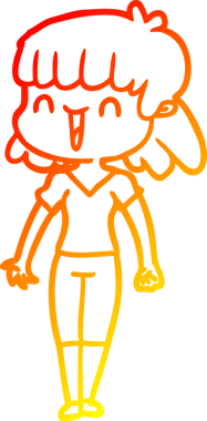 Bir insan tarafından çizilmiş bir karikatür kadın çizimi