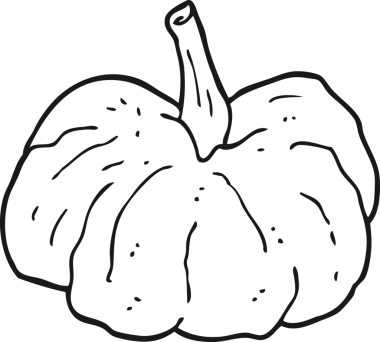 Bir insan tarafından çizilmiş çizgi film kabağı.