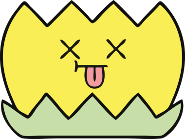 Bir insan tarafından çizilmiş tatlı bir nilüfer çiçeği karikatürü.