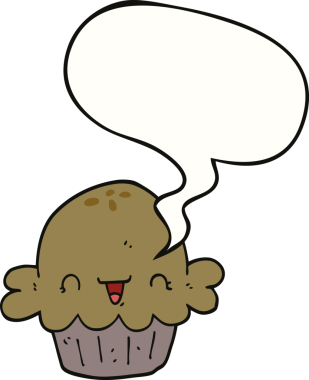 Bir insan tarafından çizilmiş tatlı çizgi film pastası.