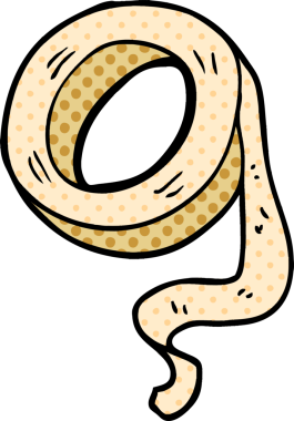 Bir insan tarafından çizilmiş karalama bandı.