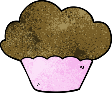 Bir insan tarafından çizilmiş karalama keki.