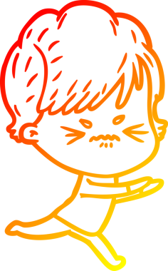 Bir insan tarafından çizilmiş karikatür çizimi.