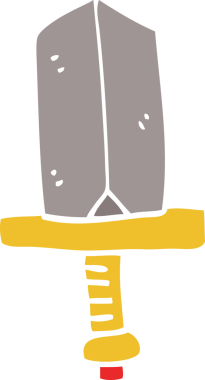 Bir insan tarafından çizilmiş mücevherli bir hançer.