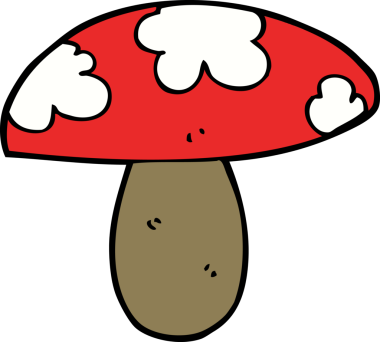 bir insan tarafından çizilmiş mantar mantarı