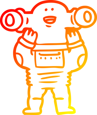 Bir insan tarafından çizilmiş dost canlısı çizgi film uzaylısının çizimi.