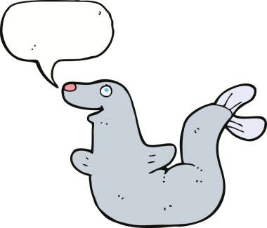 Bir insan tarafından çizilmiş konuşma baloncuklu karikatür mührü