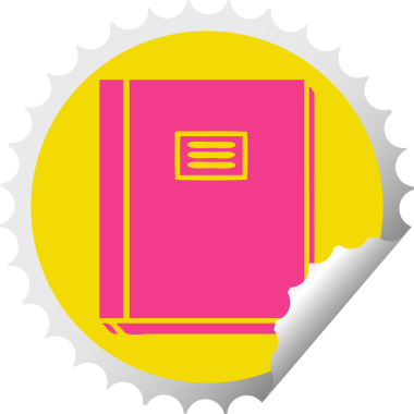 Bir insan tarafından çizilmiş bir çalışma kitabının dairesel soyma etiketi.