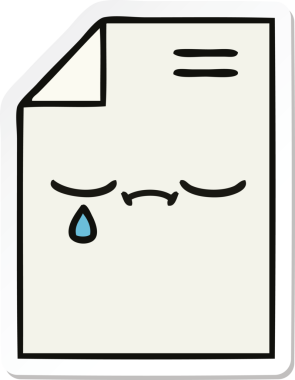 Bir insan tarafından çizilmiş şirin bir kağıt parçası.