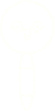 Bir insan tarafından çizilen Büyüteç Tebeşir Çizimi