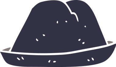 Bir insan tarafından çizilmiş karalama şapka.