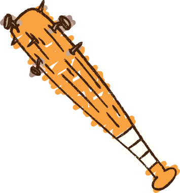 Çivilenmiş Yarasa Tebeşiri Bir insan tarafından çizilmiş