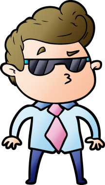 Bir insan tarafından çizilmiş havalı bir çizgi film.