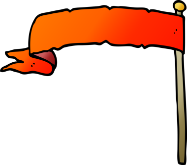 Bir insan tarafından çizilmiş karalama bayrağı.