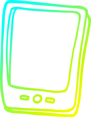 Bir insan tarafından çizilen modern bir çizgi çizimin soğuk eğimli çizgisi.