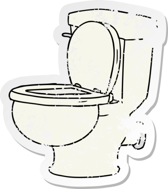 Bir insan tarafından çizilmiş bir tuvalet kağıdı karalaması.