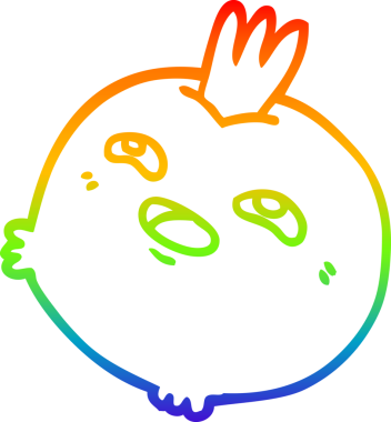 gökkuşağı gradyan çizgi çizimi bir insan tarafından çizilmiş mutlu kök sebze