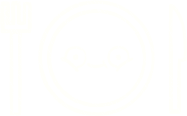 Bir insan tarafından çizilmiş yemek tabağı tebeşiri.