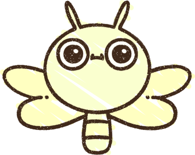 Bir insan tarafından çizilmiş Sevimli Böcek Tebeşiri