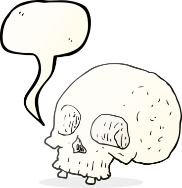 Bir insan tarafından çizilmiş serbest konuşma balonu karikatürü.