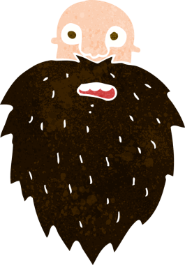 Bir insan tarafından çizilmiş el çizimi karikatür