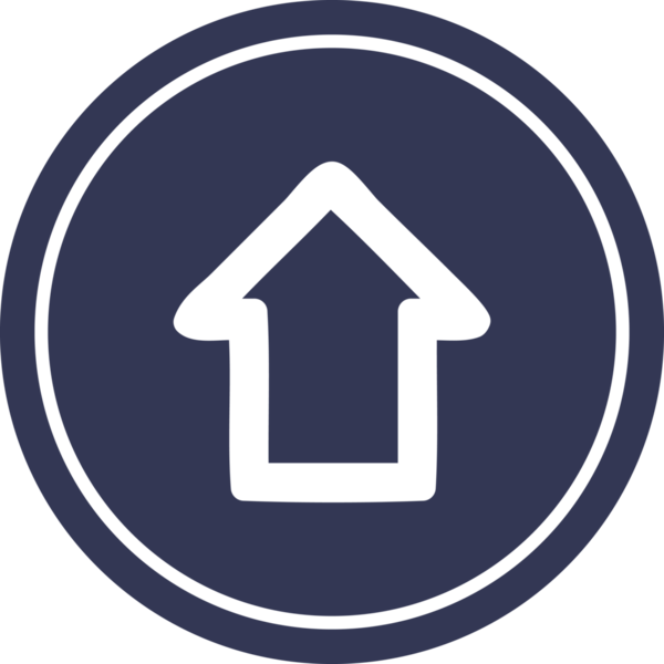 Bir insan tarafından çizilmiş ok işareti