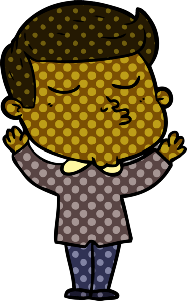 Bir insan tarafından çizilmiş karikatür mankeni adam.