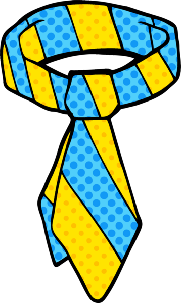 Bir insan tarafından çizilmiş karikatür kravatı.