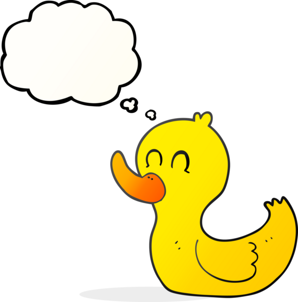 Bir insan tarafından çizilmiş serbest çizim baloncuk karikatür şirin ördek